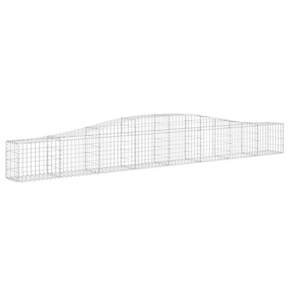 Arched Gabion Baskets 7 pcs 400x30x40/60 cm Galvanised Iron