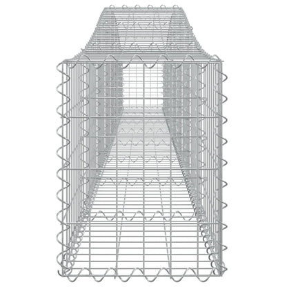 Arched Gabion Baskets 7 pcs 400x30x40/60 cm Galvanised Iron