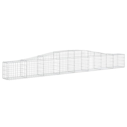 Arched Gabion Baskets 10 pcs 400x30x40/60 cm Galvanised Iron