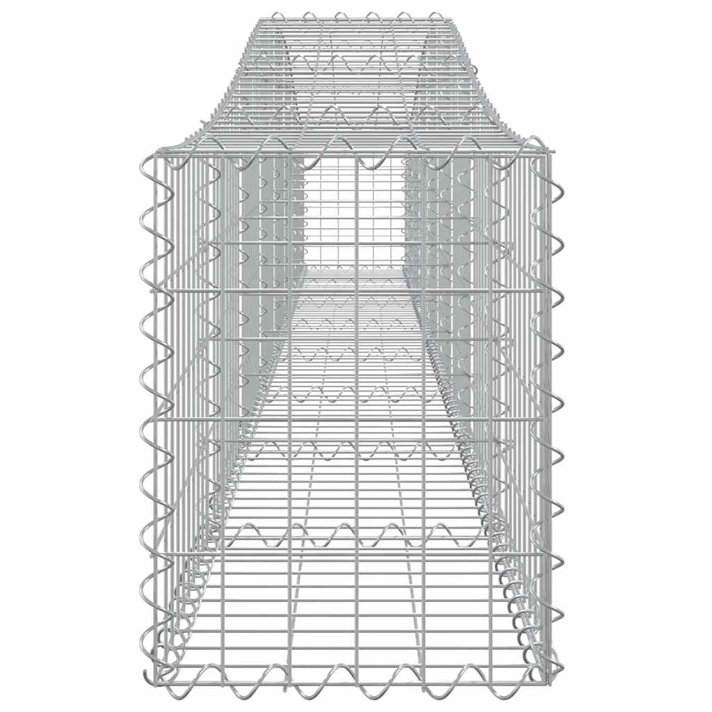 Arched Gabion Baskets 10 pcs 400x30x40/60 cm Galvanised Iron