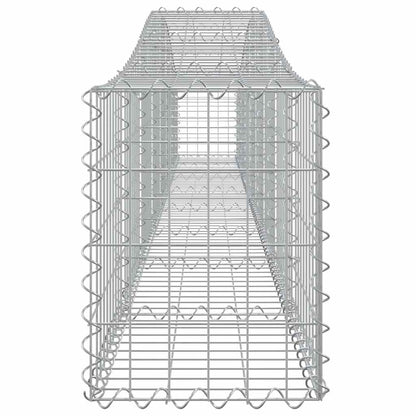 Arched Gabion Baskets 10 pcs 400x30x40/60 cm Galvanised Iron