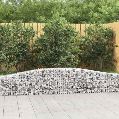 Arched Gabion Baskets 10 pcs 400x30x40/60 cm Galvanised Iron