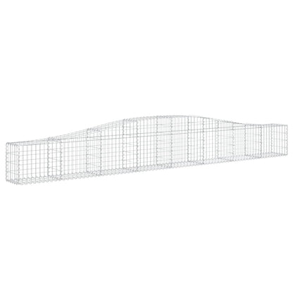 Arched Gabion Baskets 15 pcs 400x30x40/60 cm Galvanised Iron