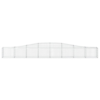 Arched Gabion Baskets 15 pcs 400x30x40/60 cm Galvanised Iron