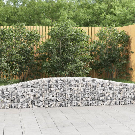 Arched Gabion Baskets 25 pcs 400x30x40/60 cm Galvanised Iron