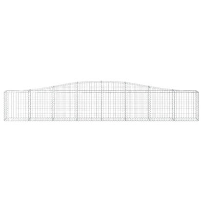 Arched Gabion Baskets 6 pcs 400x30x60/80 cm Galvanised Iron