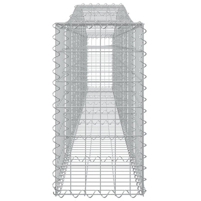 Arched Gabion Baskets 6 pcs 400x30x60/80 cm Galvanised Iron