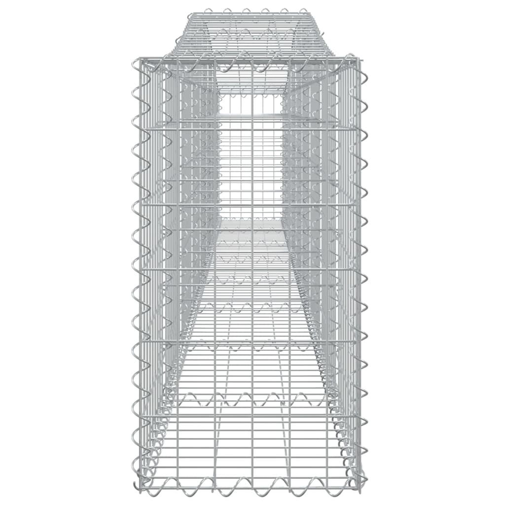 Arched Gabion Baskets 9 pcs 400x30x60/80 cm Galvanised Iron