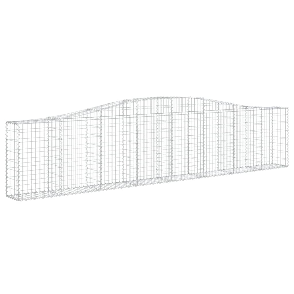 Arched Gabion Baskets 20 pcs 400x30x80/100 cm Galvanised Iron