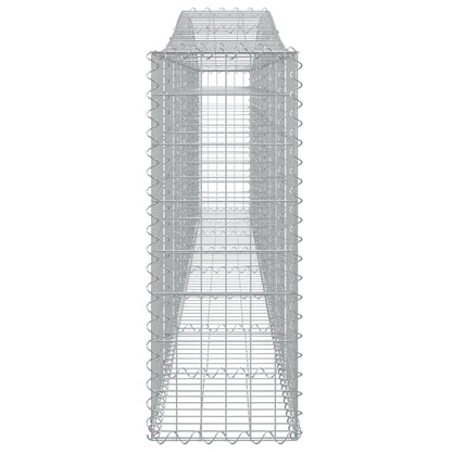 Arched Gabion Baskets 25 pcs 400x30x80/100 cm Galvanised Iron