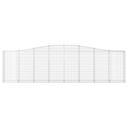 Arched Gabion Baskets 9 pcs 400x30x100/120 cm Galvanised Iron