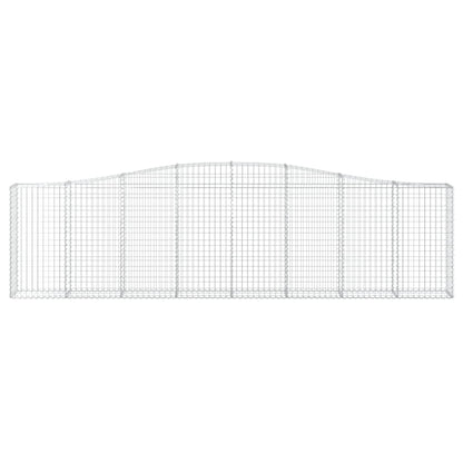 Arched Gabion Baskets 10 pcs 400x30x100/120 cm Galvanised Iron