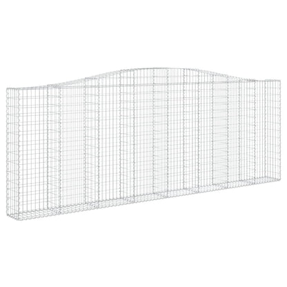 Arched Gabion Baskets 8 pcs 400x30x140/160 cm Galvanised Iron