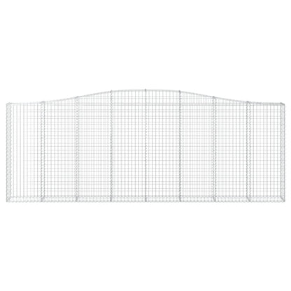 Arched Gabion Baskets 8 pcs 400x30x140/160 cm Galvanised Iron