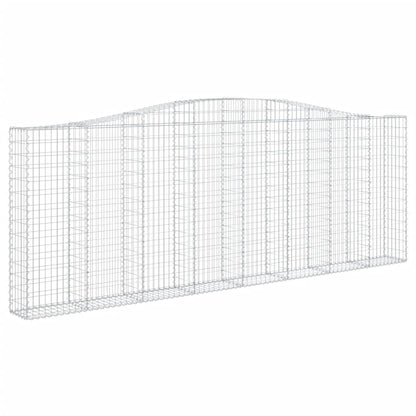 Arched Gabion Baskets 10 pcs 400x30x140/160 cm Galvanised Iron