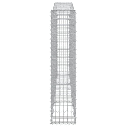 Arched Gabion Baskets 10 pcs 400x30x140/160 cm Galvanised Iron