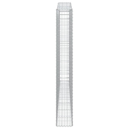 Arched Gabion Baskets 4 pcs 400x30x220/240 cm Galvanised Iron