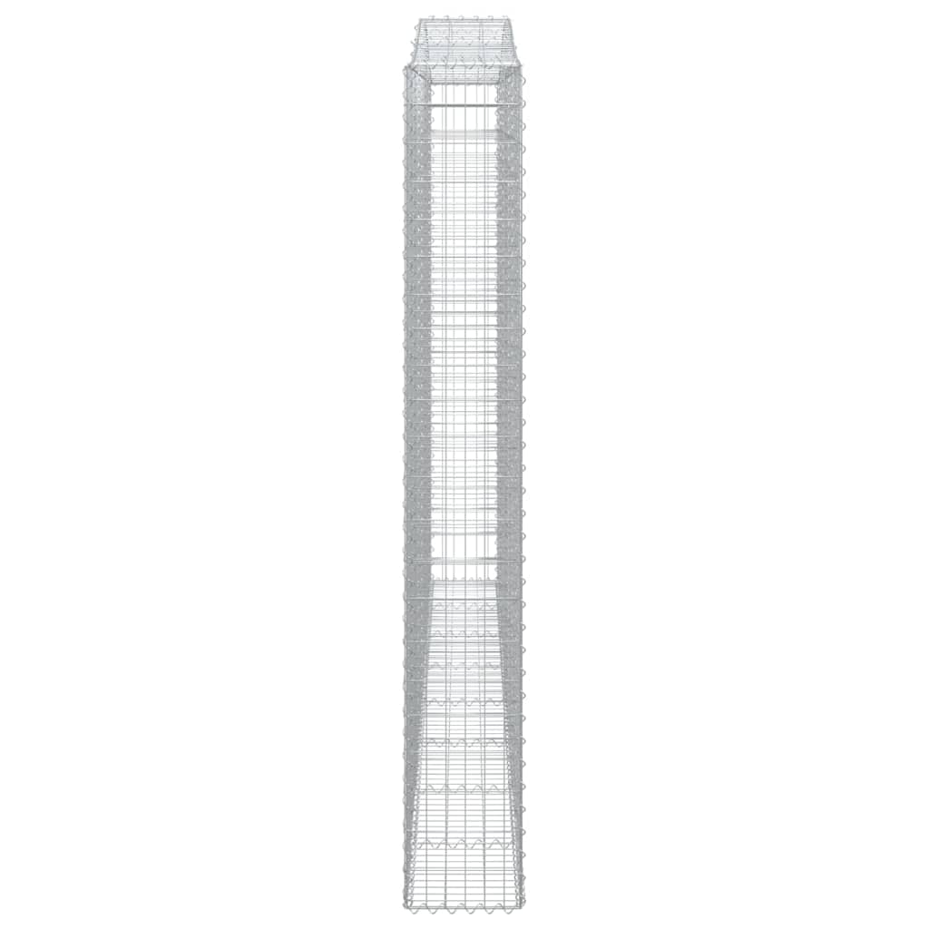 Arched Gabion Baskets 5 pcs 400x30x220/240 cm Galvanised Iron
