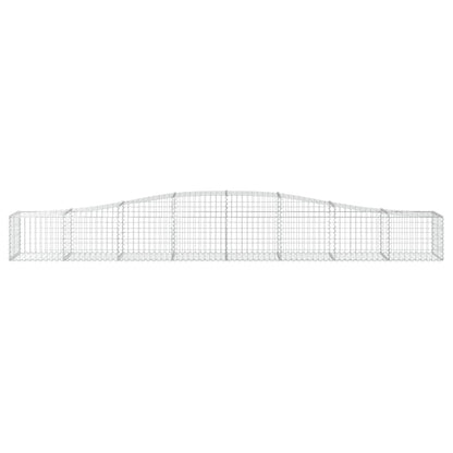Arched Gabion Baskets 2 pcs 400x50x40/60 cm Galvanised Iron