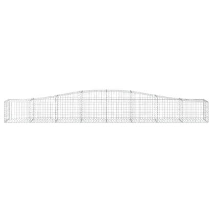 Arched Gabion Baskets 3 pcs 400x50x40/60 cm Galvanised Iron