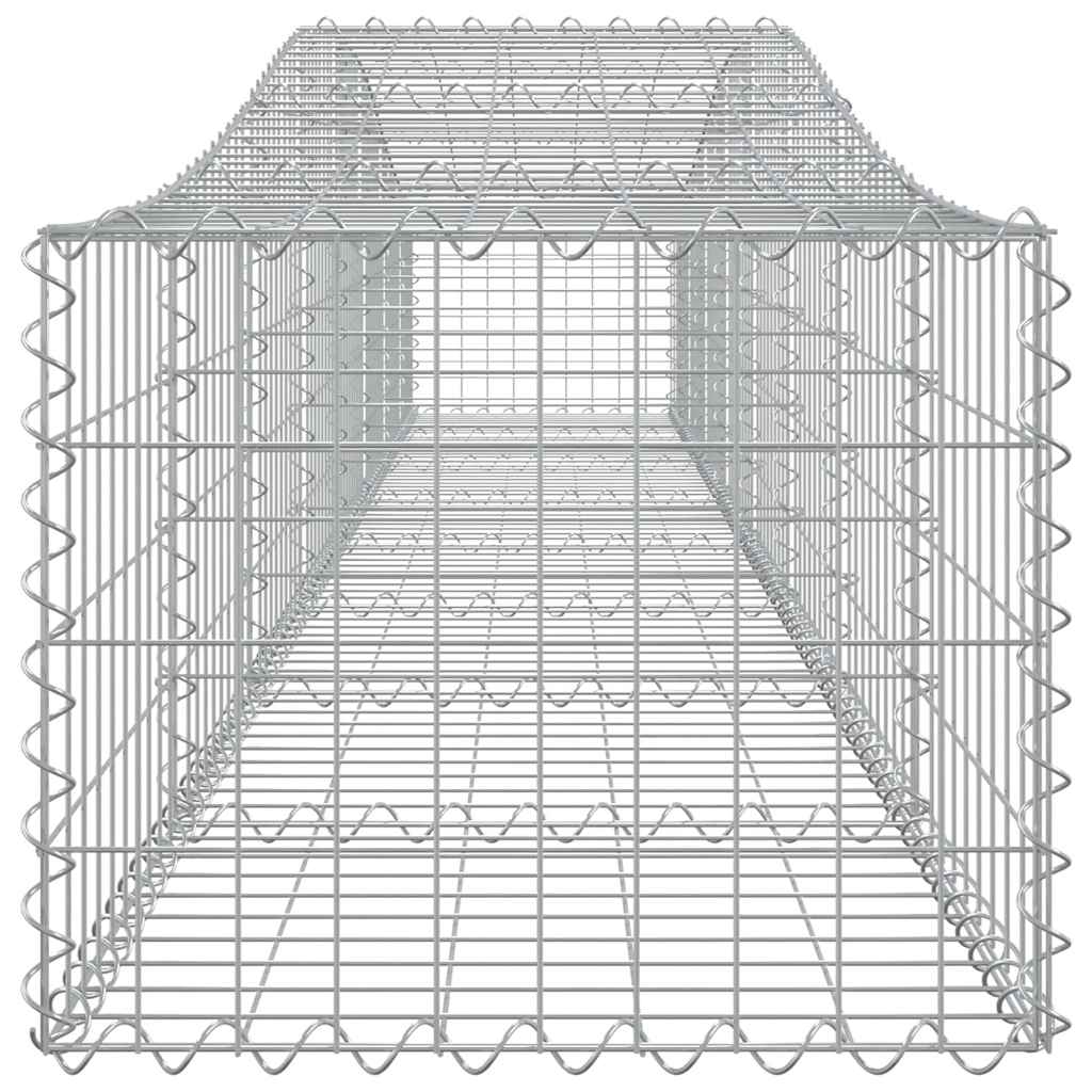 Arched Gabion Baskets 3 pcs 400x50x40/60 cm Galvanised Iron