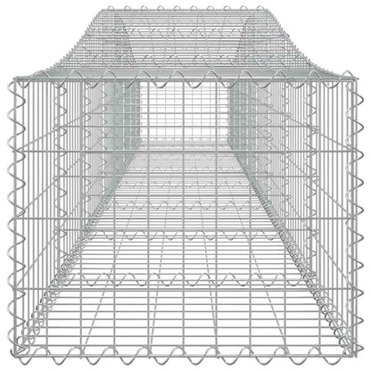 Arched Gabion Baskets 3 pcs 400x50x40/60 cm Galvanised Iron