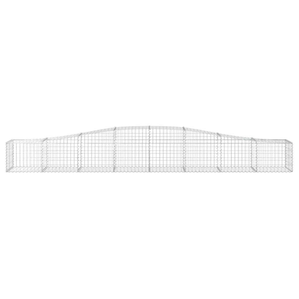 Arched Gabion Baskets 6 pcs 400x50x40/60 cm Galvanised Iron