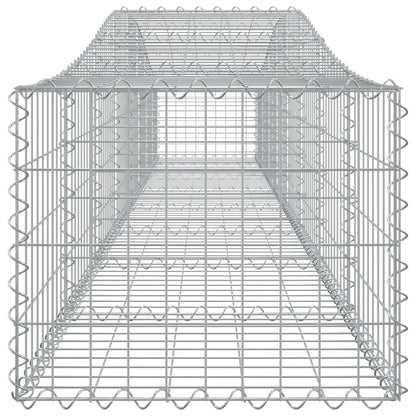 Arched Gabion Baskets 6 pcs 400x50x40/60 cm Galvanised Iron