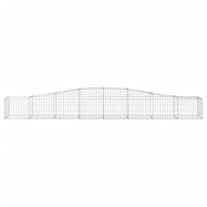Arched Gabion Baskets 10 pcs 400x50x40/60 cm Galvanised Iron