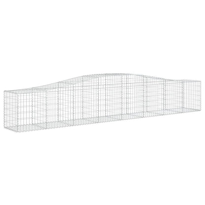 Arched Gabion Baskets 2 pcs 400x50x60/80 cm Galvanised Iron