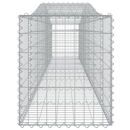 Arched Gabion Baskets 2 pcs 400x50x60/80 cm Galvanised Iron