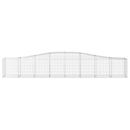 Arched Gabion Baskets 3 pcs 400x50x60/80 cm Galvanised Iron