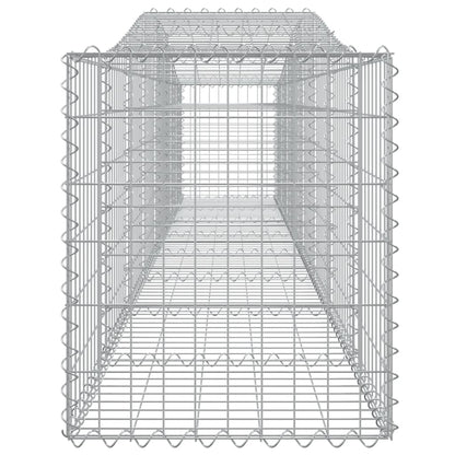 Arched Gabion Baskets 3 pcs 400x50x60/80 cm Galvanised Iron