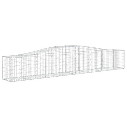 Arched Gabion Baskets 20 pcs 400x50x60/80 cm Galvanised Iron