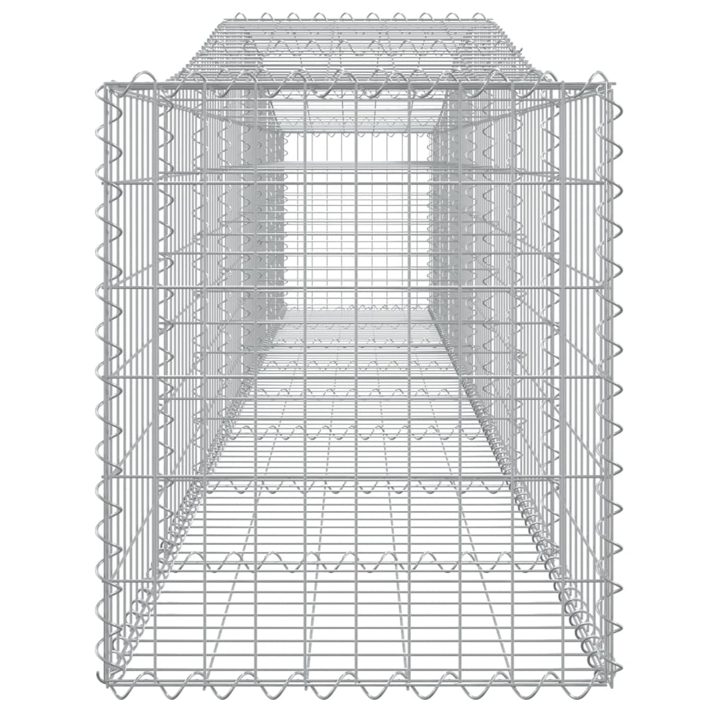 Arched Gabion Baskets 20 pcs 400x50x60/80 cm Galvanised Iron