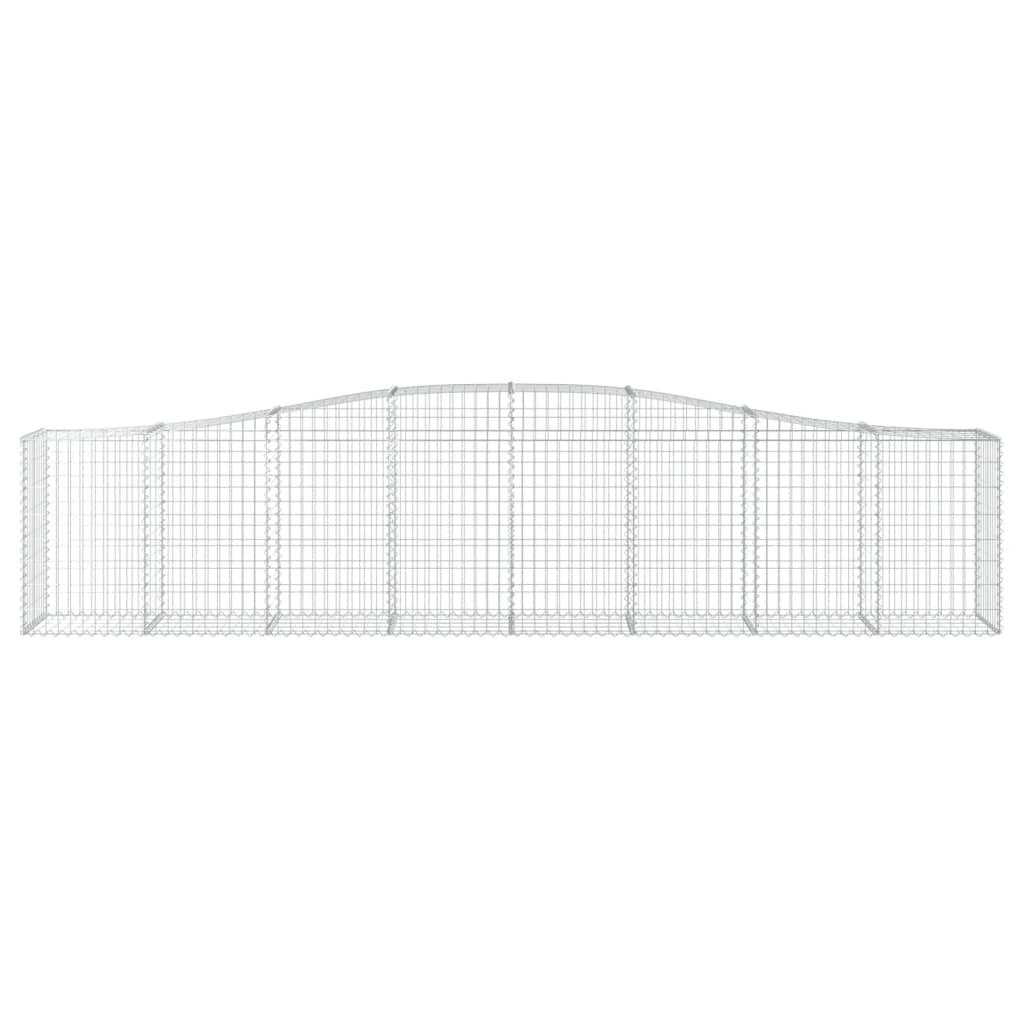 Arched Gabion Baskets 6 pcs 400x50x80/100 cm Galvanised Iron