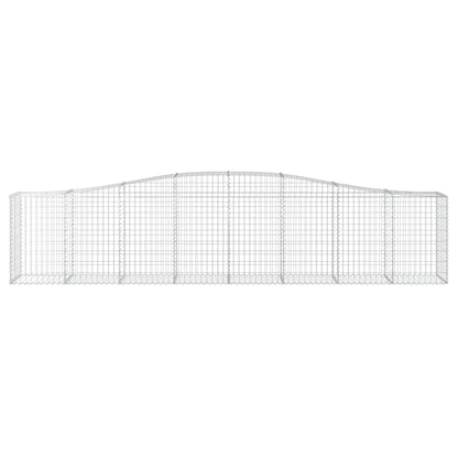 Arched Gabion Baskets 6 pcs 400x50x80/100 cm Galvanised Iron