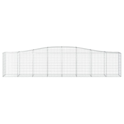 Arched Gabion Baskets 10 pcs 400x50x80/100 cm Galvanised Iron