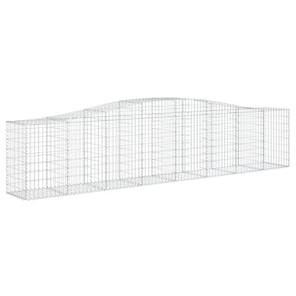 Arched Gabion Baskets 20 pcs 400x50x80/100 cm Galvanised Iron