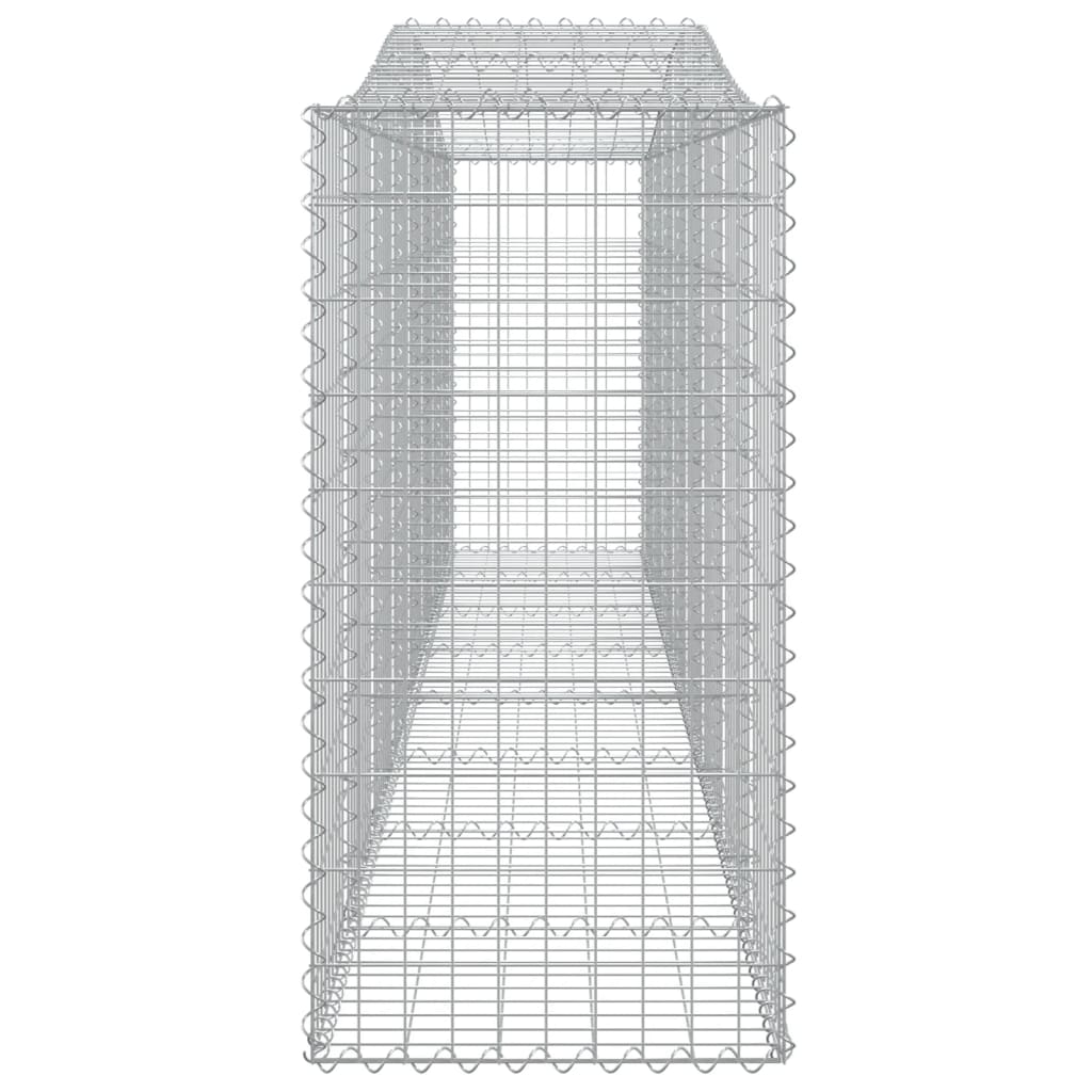 Arched Gabion Baskets 3 pcs 400x50x100/120 cm Galvanised Iron