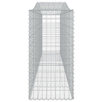 Arched Gabion Baskets 4 pcs 400x50x100/120 cm Galvanised Iron