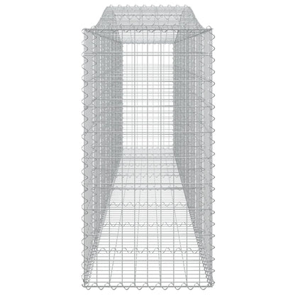 Arched Gabion Baskets 5 pcs 400x50x100/120 cm Galvanised Iron