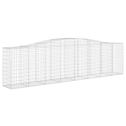 Arched Gabion Baskets 9 pcs 400x50x100/120 cm Galvanised Iron