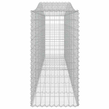 Arched Gabion Baskets 9 pcs 400x50x100/120 cm Galvanised Iron