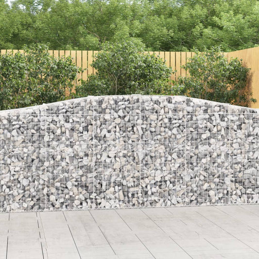 Arched Gabion Baskets 25 pcs 400x50x100/120 cm Galvanised Iron