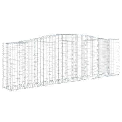 Arched Gabion Baskets 7 pcs 400x50x120/140 cm Galvanised Iron