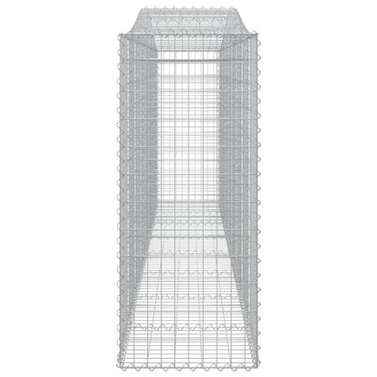 Arched Gabion Baskets 7 pcs 400x50x120/140 cm Galvanised Iron