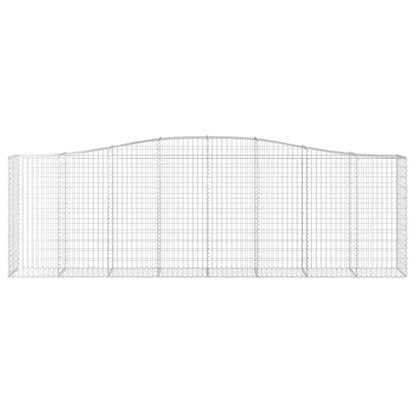 Arched Gabion Baskets 8 pcs 400x50x120/140 cm Galvanised Iron
