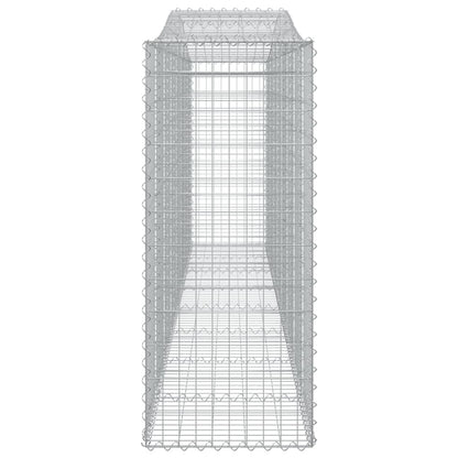 Arched Gabion Baskets 8 pcs 400x50x120/140 cm Galvanised Iron