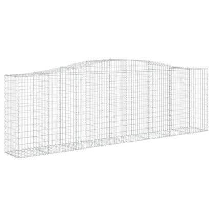 Arched Gabion Baskets 10 pcs 400x50x120/140 cm Galvanised Iron